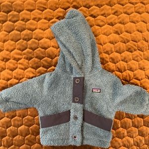 Patagonia baby Los Gatos button up fleece hoody
